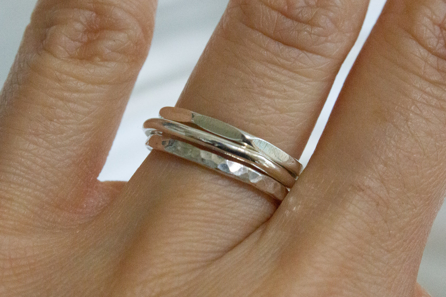 Hammered Stacking Ring