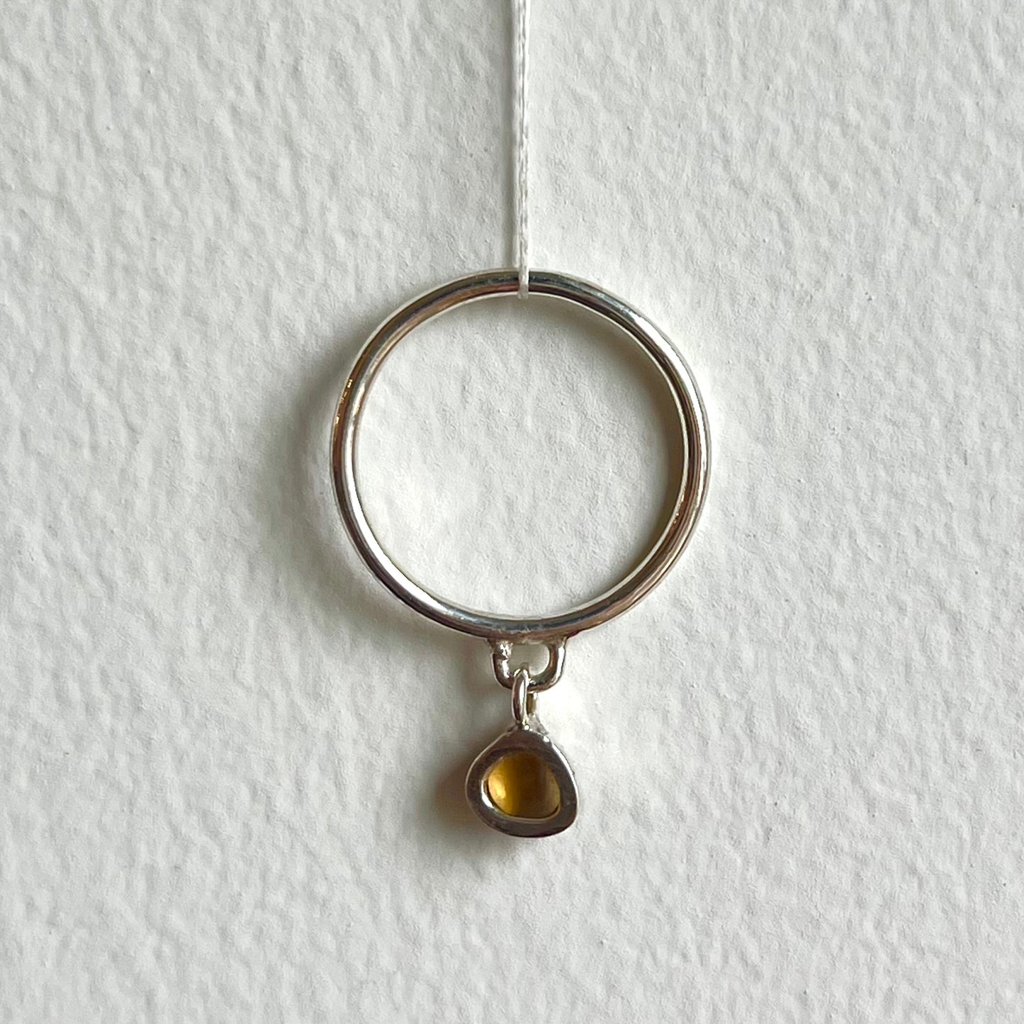 Charm Stacking Ring- Citrine