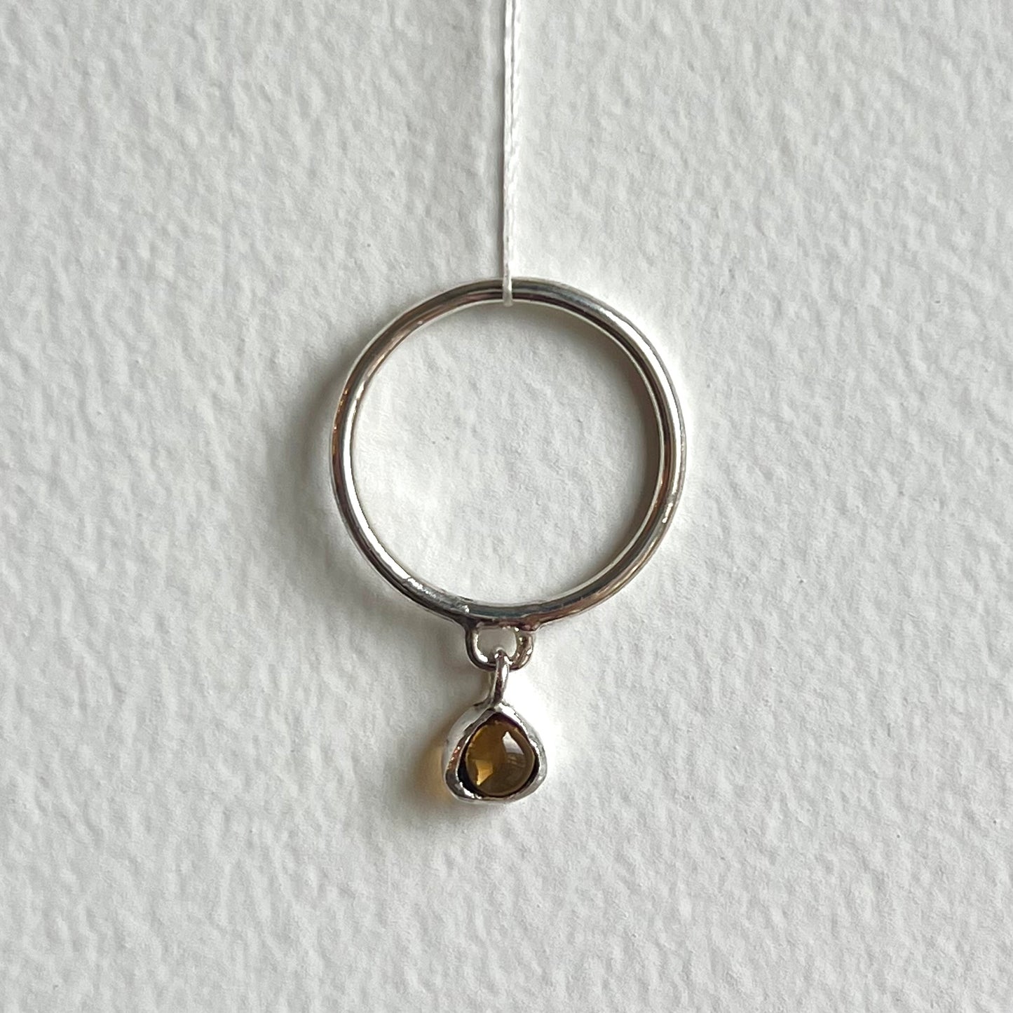 Charm Stacking Ring- Citrine