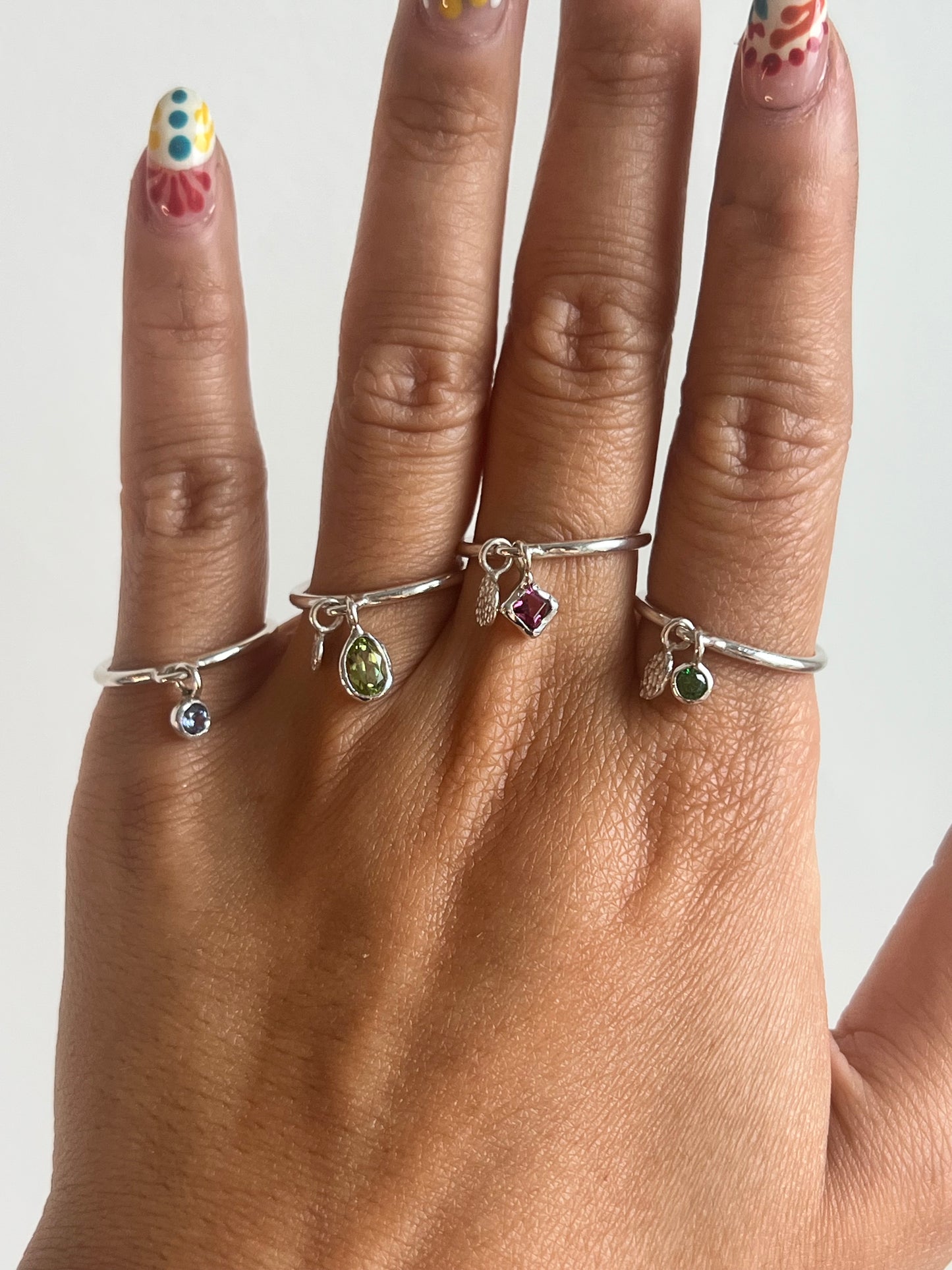 Charm Stacking Ring- Tanzanite