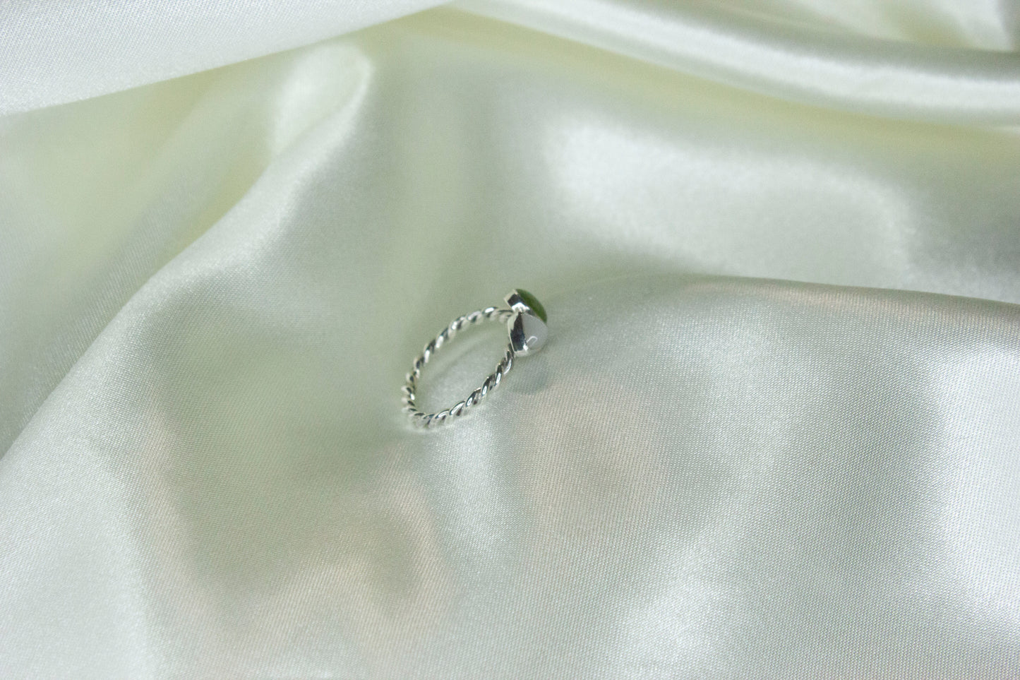 Toi et Moi- Vesuvianite & Moonstone Ring