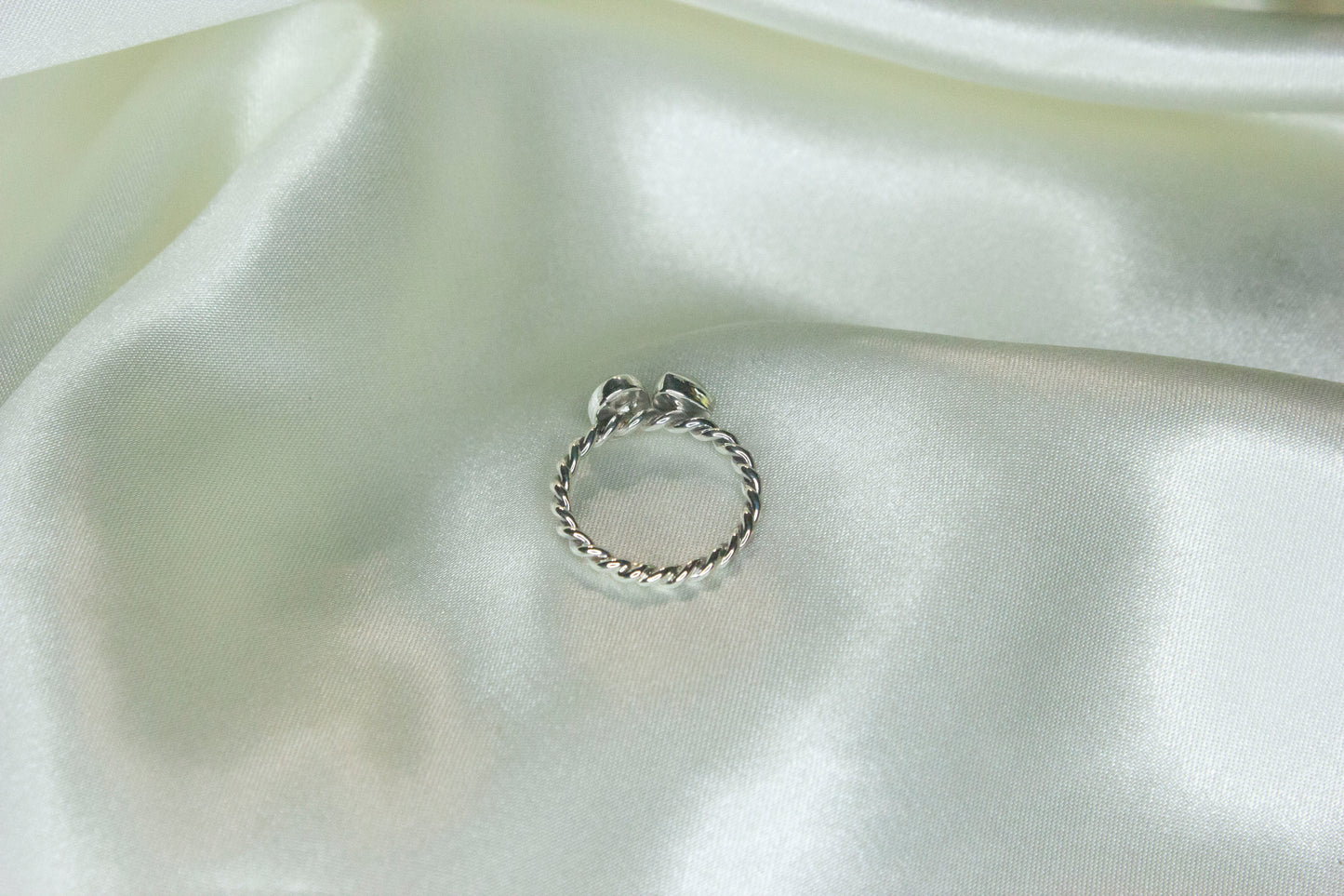 Toi et Moi- Vesuvianite & Moonstone Ring
