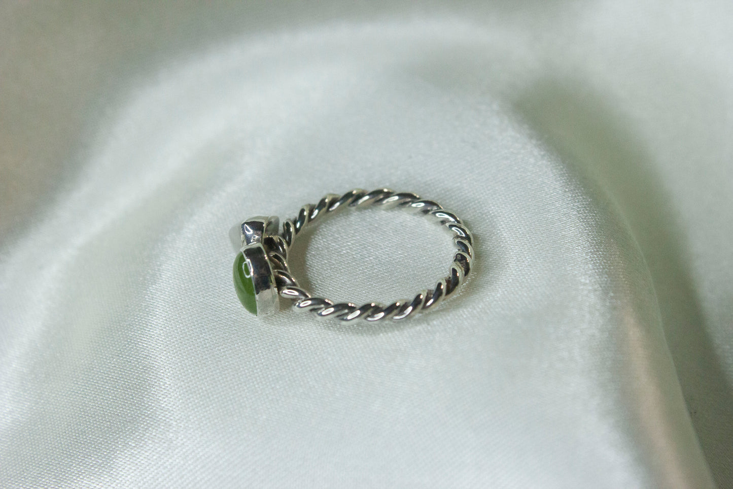 Toi et Moi- Vesuvianite & Moonstone Ring