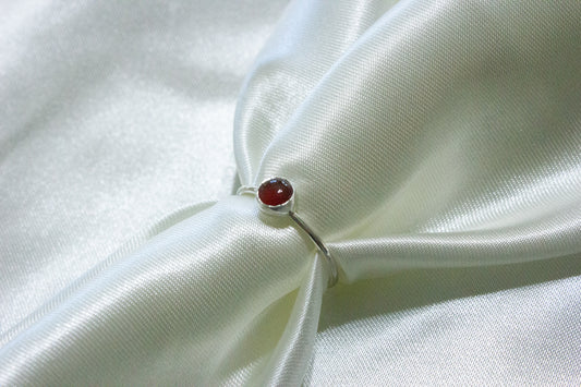 Gemstone Stacking Ring- Carnelian