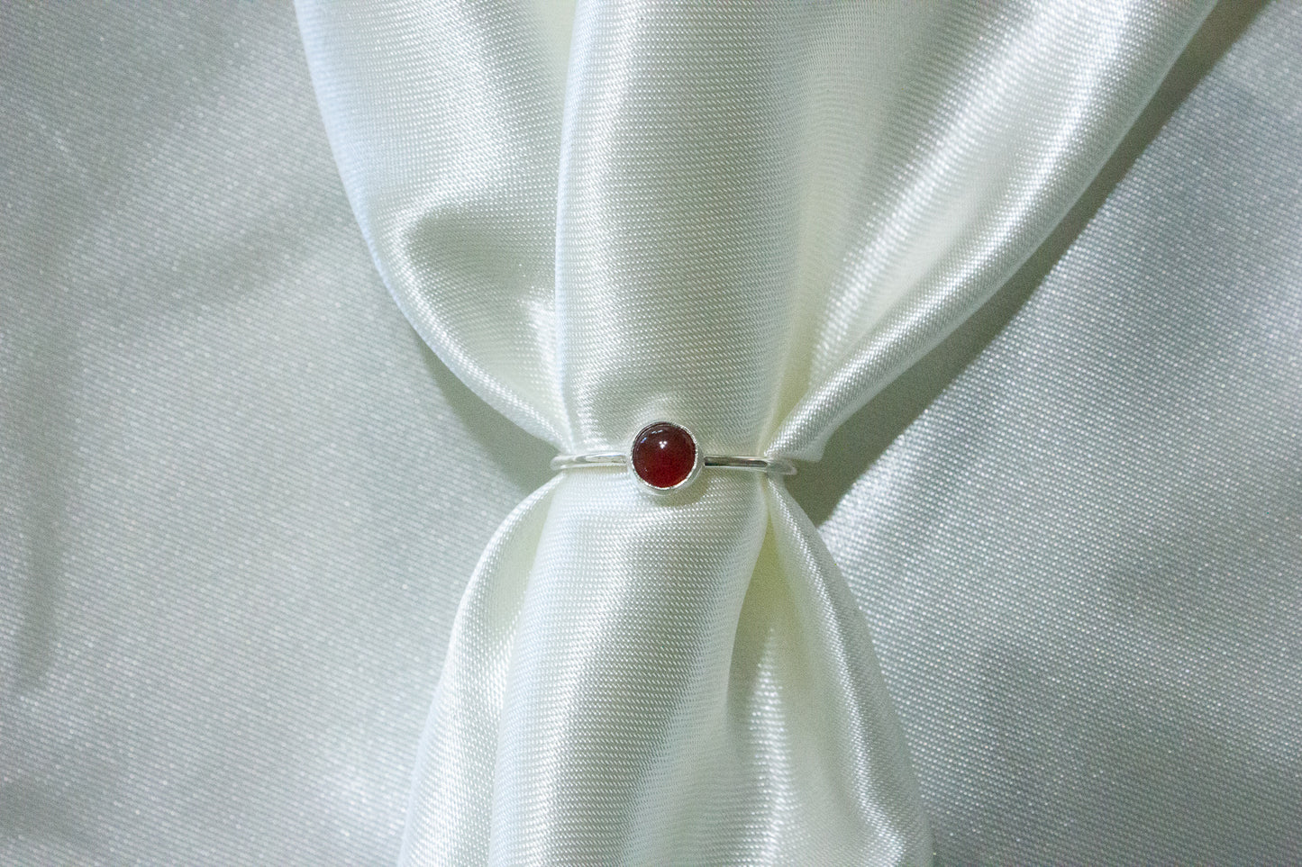 Gemstone Stacking Ring- Carnelian