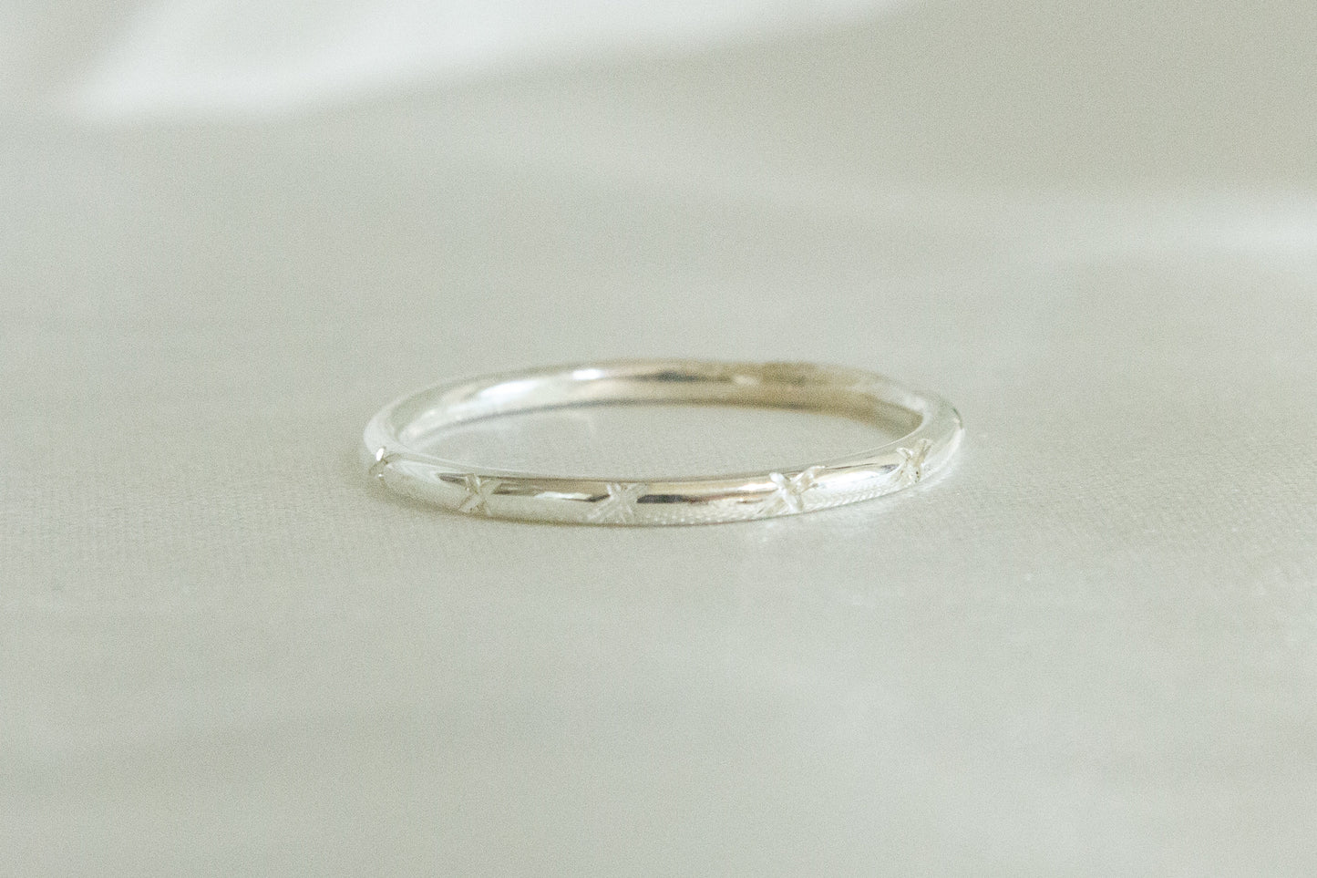 "X" Stacking Ring