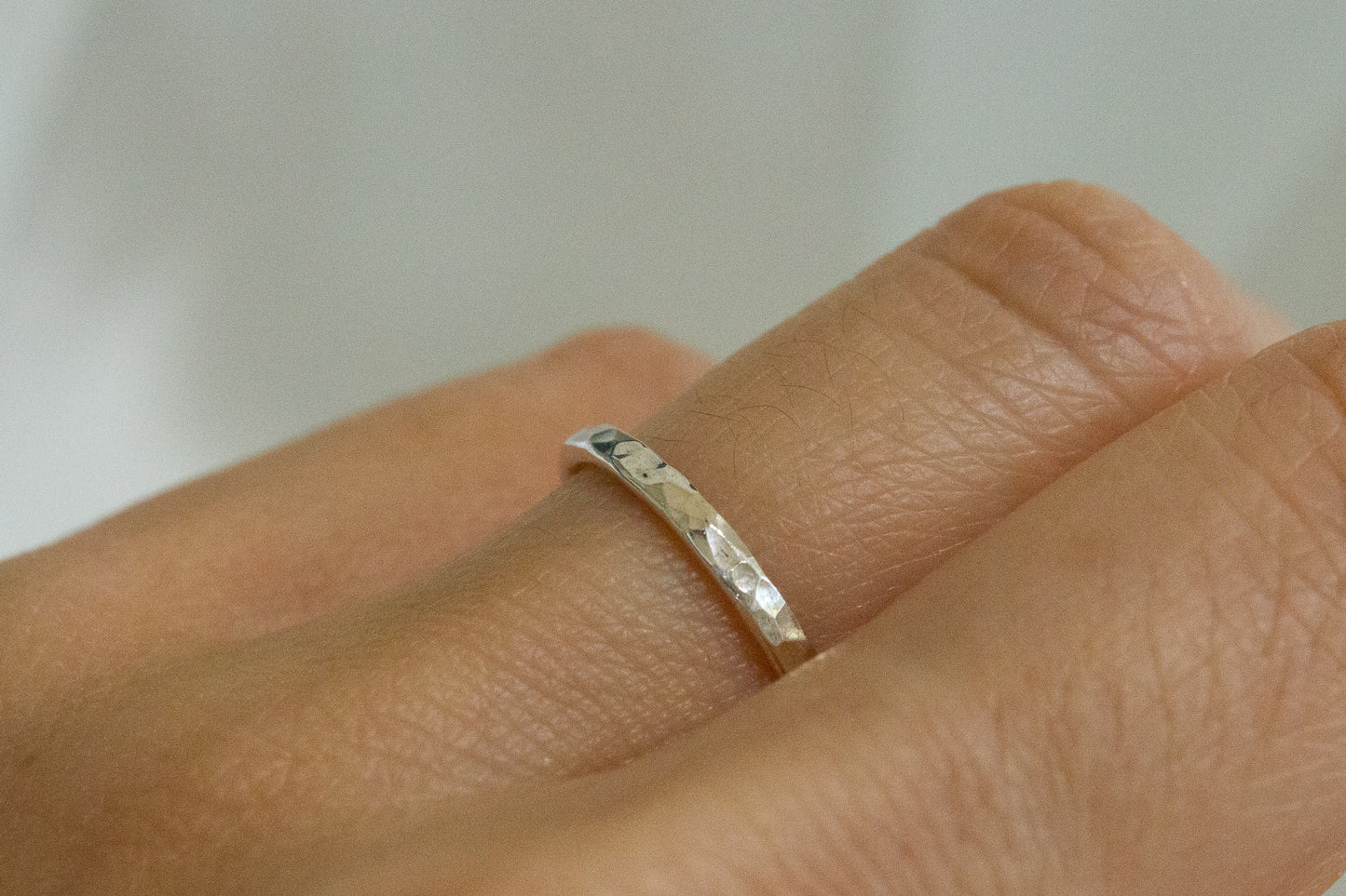 Hammered Stacking Ring