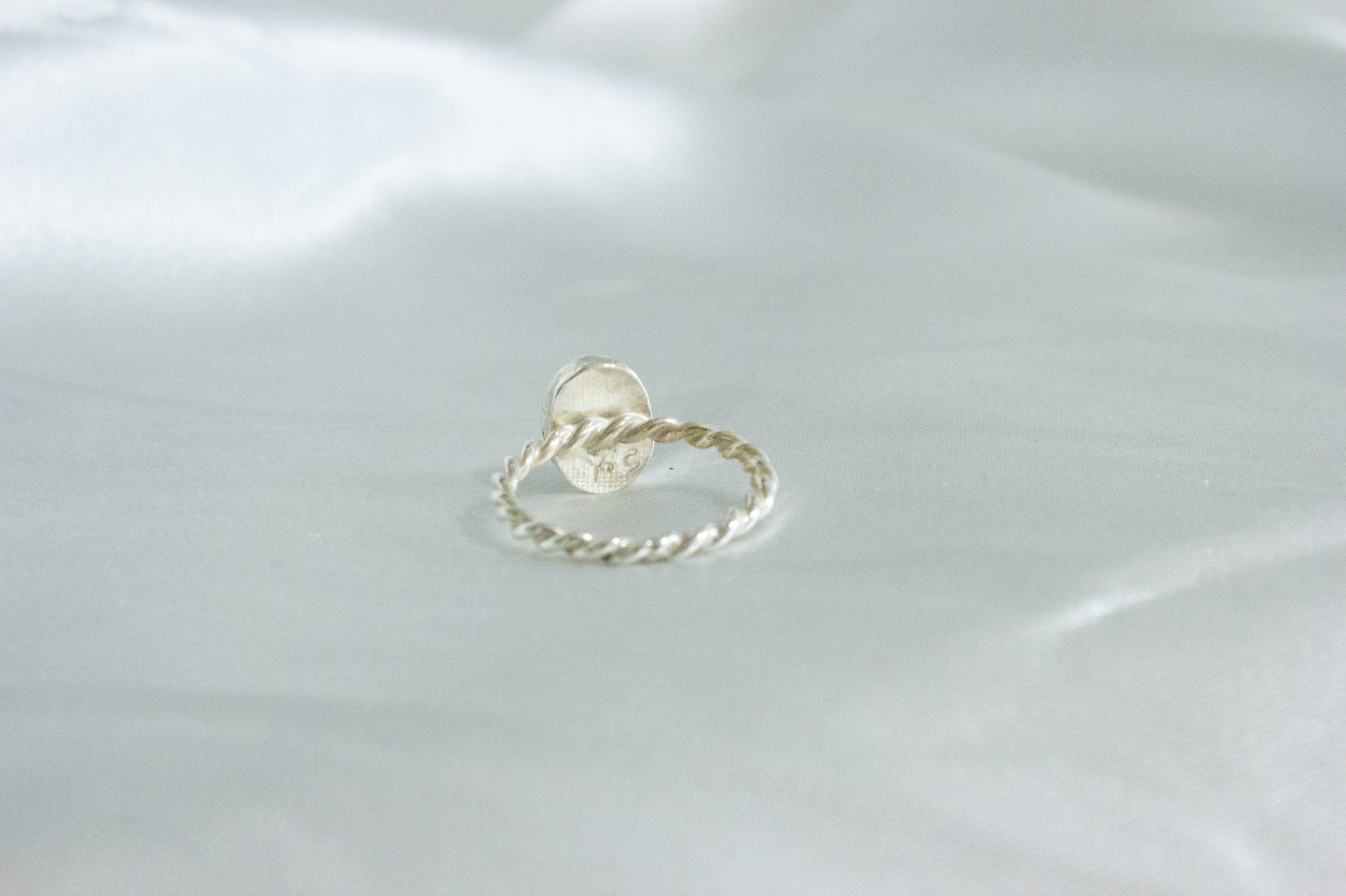 Twisted Gemstone Ring- Onyx